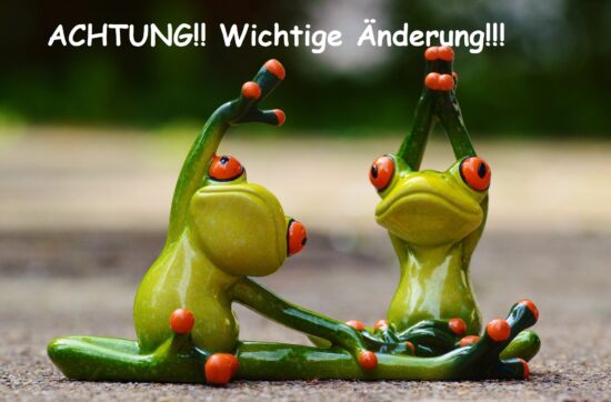 ACHTUNG! ACHTUNG! – Wichtige Änderung beim Kurs „Präventive Gymnastik“!